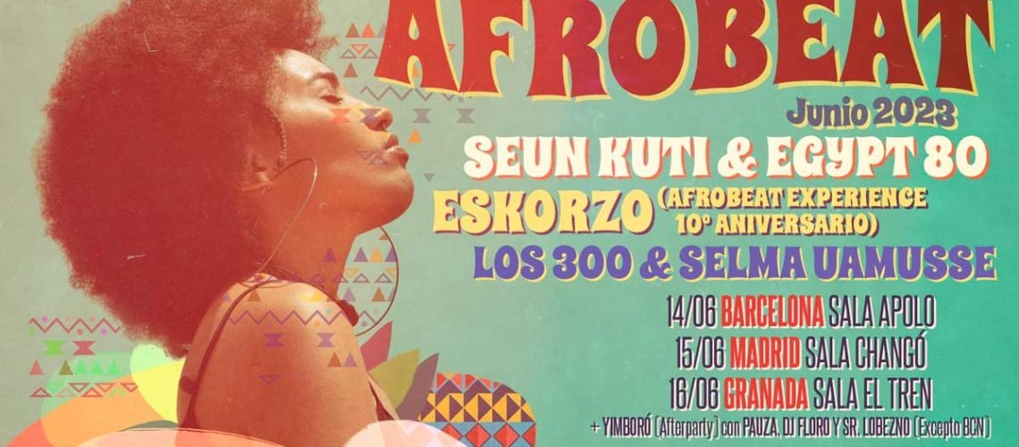 Seun Kuti, Eskorzo, Los 300 y Selma Uamusse en la fiesta Maracuyeah! de Afrobeat